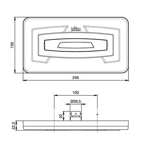 JOKON 915 LED TAKAVALO 12V VAS - Image 2