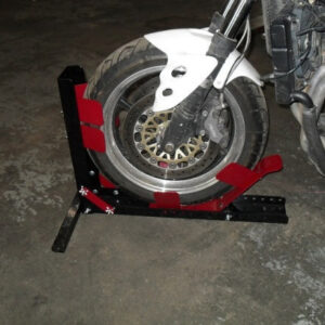 Moottoripyörän kuljetustuki, maalattu